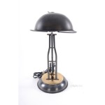 AK012 Brass Table Spring Lamp On Round Base 